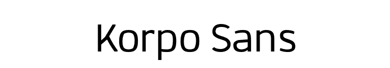 Korpo Sans font preview