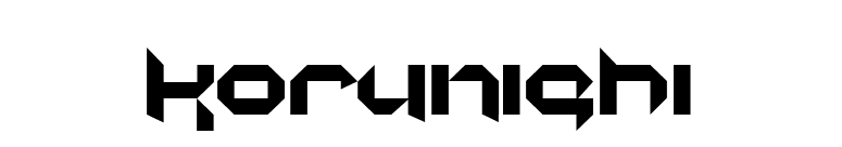 korunishi font preview