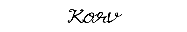 Korv font preview