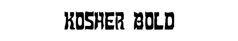 Kosher Bold font preview