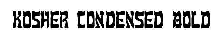 Kosher Condensed Bold font preview