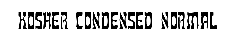 Kosher Condensed Normal font preview