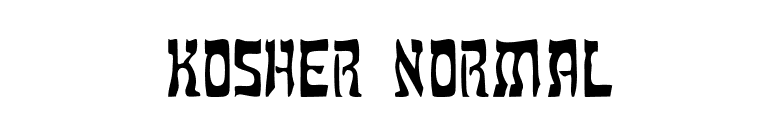 Kosher Normal font preview