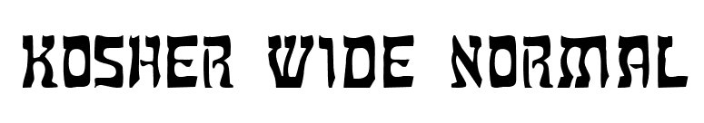 Kosher Wide Normal font preview