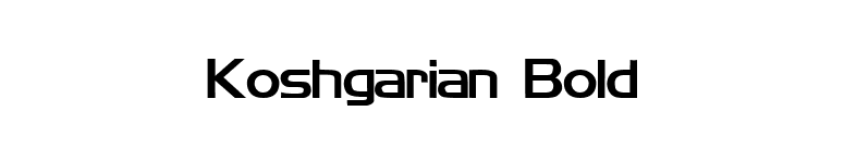 Koshgarian Bold font preview