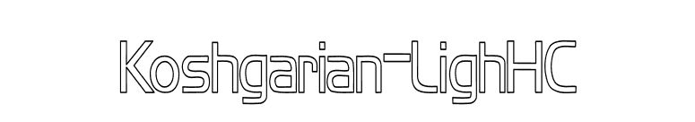 Koshgarian-LighHC font preview