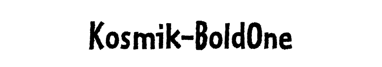 Kosmik-BoldOne font preview