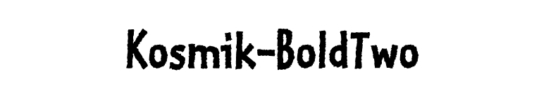 Kosmik-BoldTwo font preview