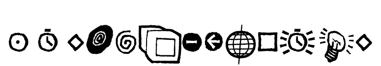 Kosmik-Glyphs font preview