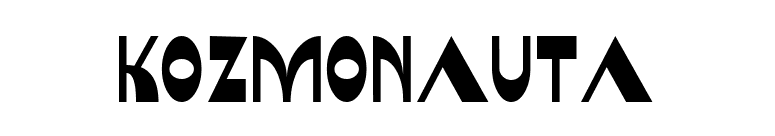 Kozmonauta font preview