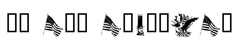 KR All American font preview