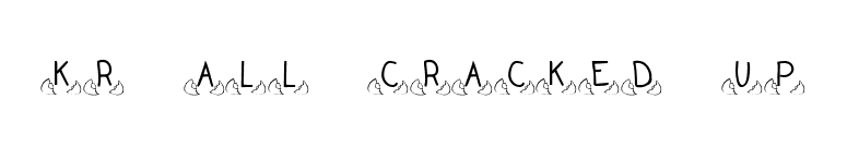 KR All Cracked Up font preview