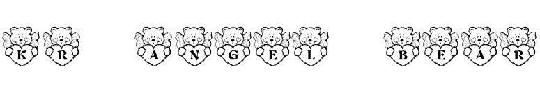 KR Angel Bear font preview