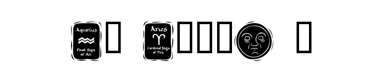KR Astro 3 font preview