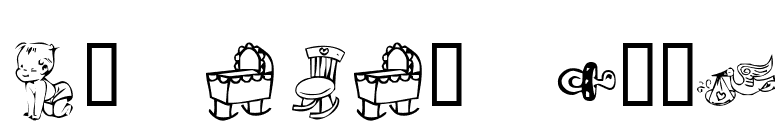 KR Baby Love font preview