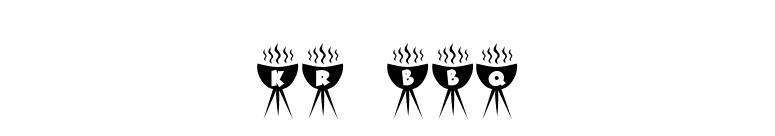 KR BBQ font preview