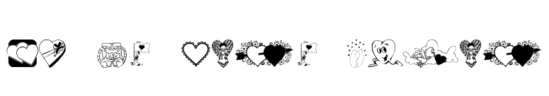 KR Be Mine Again font preview