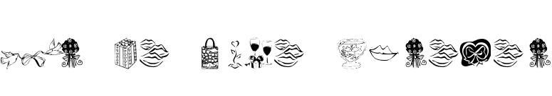 KR Be Mine Forever font preview