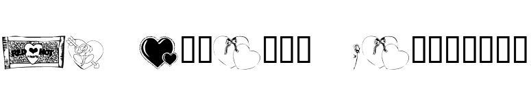 KR Belated Valentine font preview