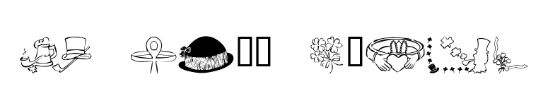 KR Bits O'Shea font preview