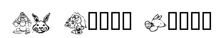 KR Bunny Dings font preview