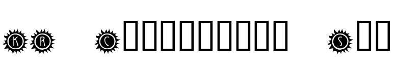 KR California Sun font preview