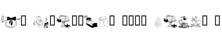 KR Christmas 2002 Dings 1 font preview