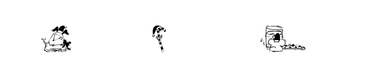 KR Christmas 2002 Dings 3 font preview
