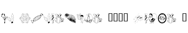 KR Christmas 2002 Dings 4 font preview