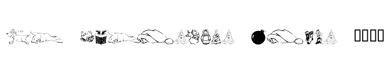 KR Christmas Dings 2004 font preview