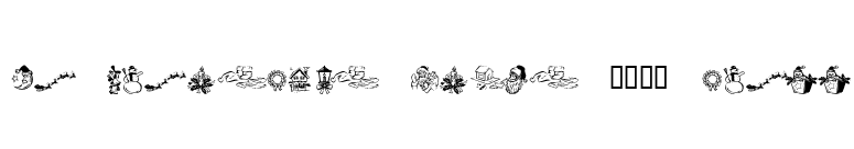 KR Christmas Dings 2004 Three font preview