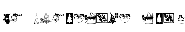 KR Christmas Time font preview