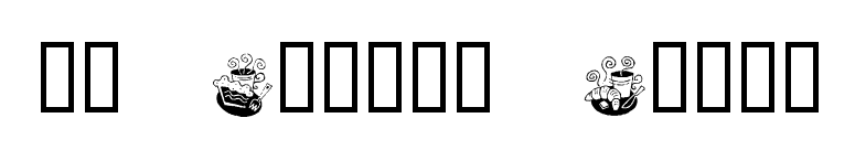 KR Coffee Dings font preview