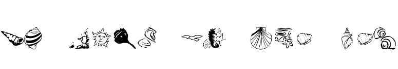 KR Down By The Sea font preview