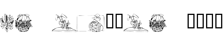 KR Easter 2002 font preview