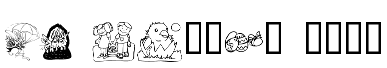 KR Easter 2003 font preview