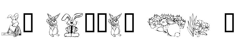 KR Easter No 2 font preview