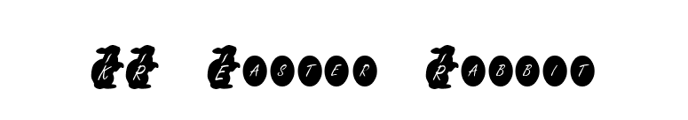 KR Easter Rabbit font preview
