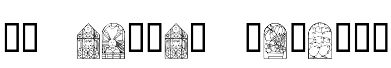 KR Easter Windows font preview