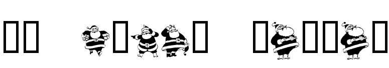 KR Eight Santas font preview