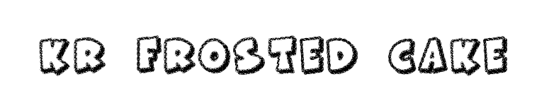 KR Frosted Cake font preview