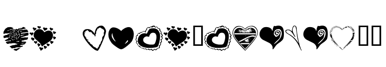KR Heartalicious font preview