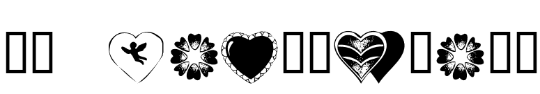 KR Heartiness font preview