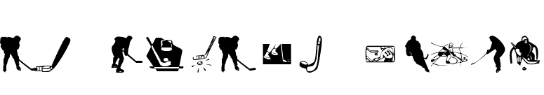 KR Hockey Dings font preview