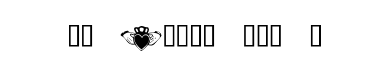 KR Irish Kat 5 font preview
