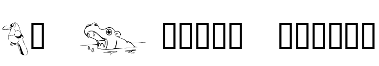 KR Jungle Scraps font preview
