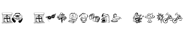 KR Katlings Three font preview
