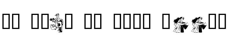 KR Kick Up Your Heels font preview