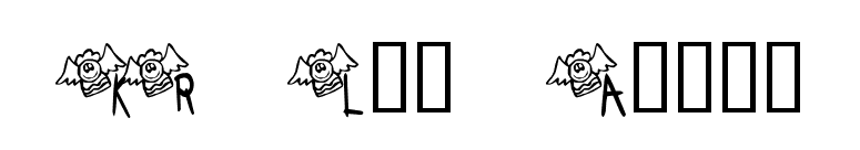 KR Lil Angel font preview