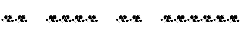 KR Lots Of Hearts font preview